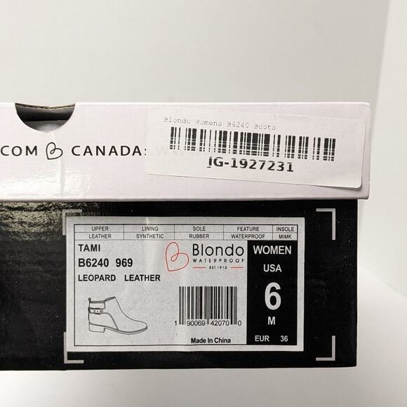 Blondo Tami Ankle Boots, Leopard Print, Women's 6 M - Picture 6 of 6